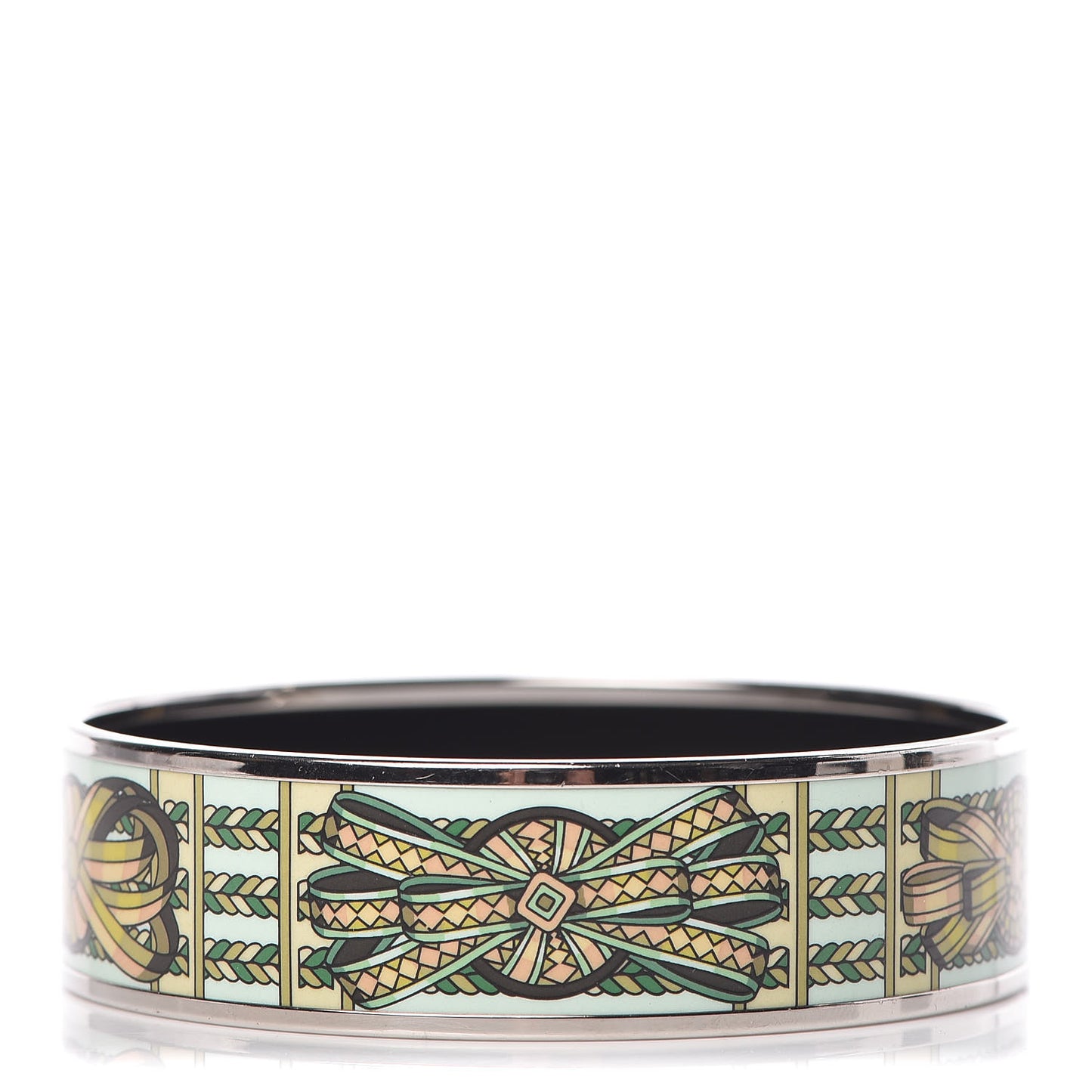 Enamel Printed Rubans de Cheval Wide Bracelet 70