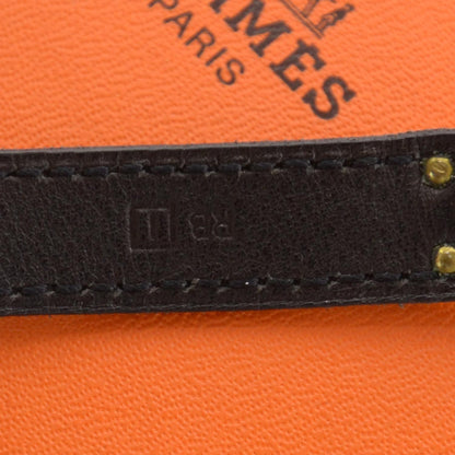 Hermes Box Kelly Double Tour Bracelet Black GHW 5 of 6