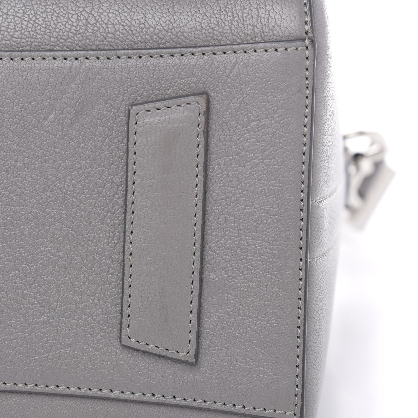 Sugar Goatskin Small Antigona Pearl Grey