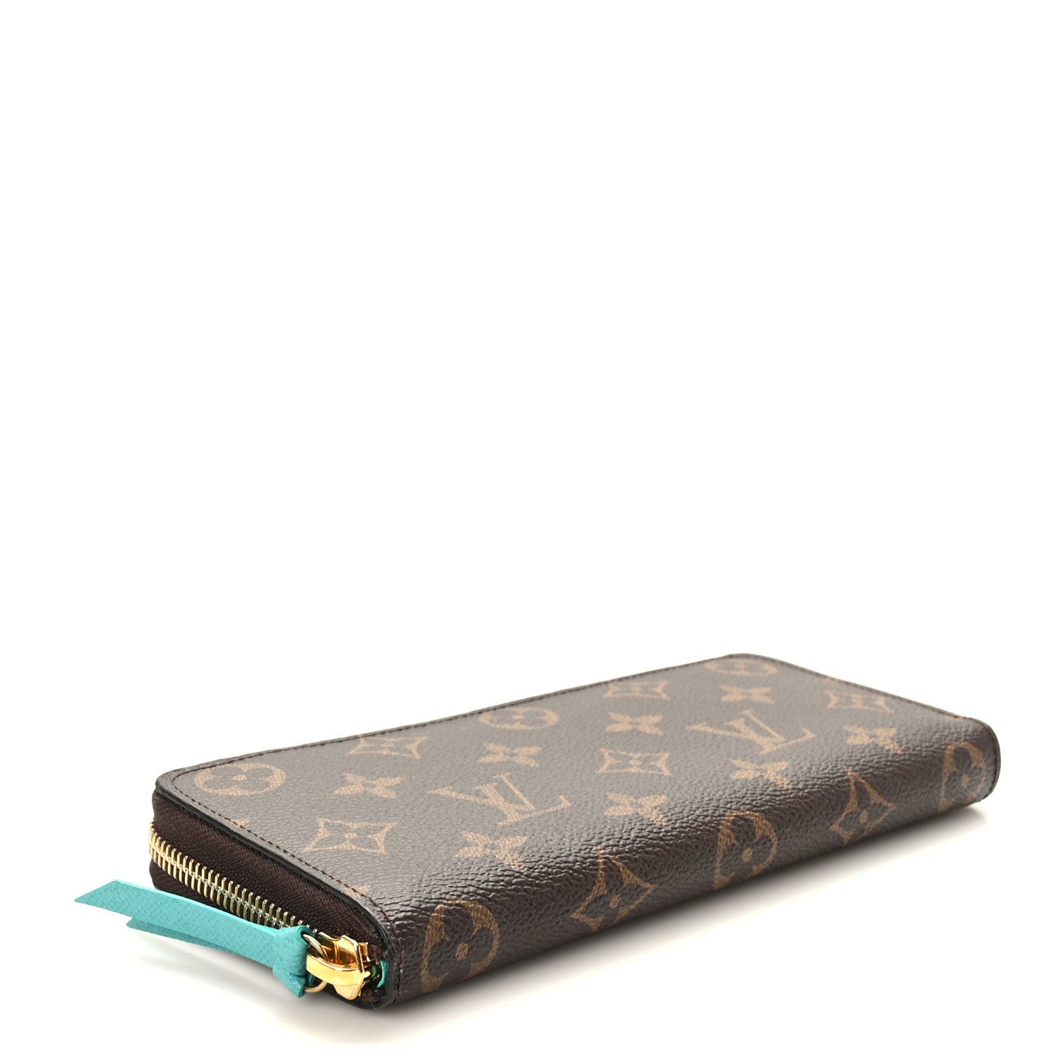 Louis Vuitton Monogram Clemence Wallet Turquoise 4 of 6