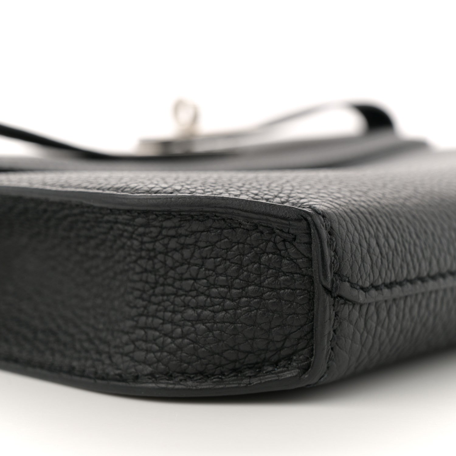 Hermes Togo Verso Kelly Depeches 25 Pouch Black Bamboo 9 of 12