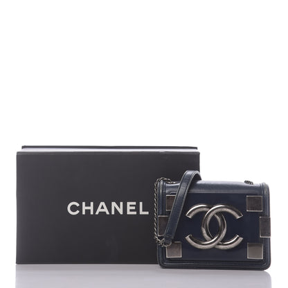 Chanel Lambskin Plexiglass Boy Brick Flap Blue 13 of 13