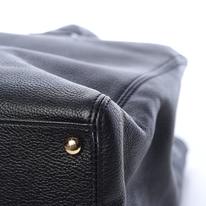 Chanel Calfskin Cerf Executive Shopper Tote Black 12 of 19
