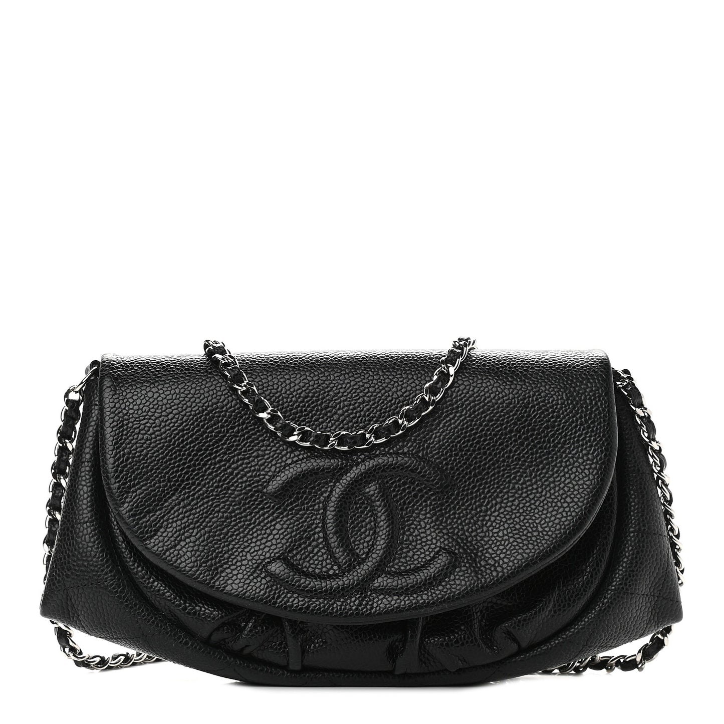Caviar Half Moon Wallet On Chain WOC Black
