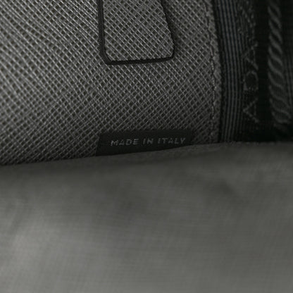 Prada Saffiano Travel Shopping Tote Mercurio 7 of 14