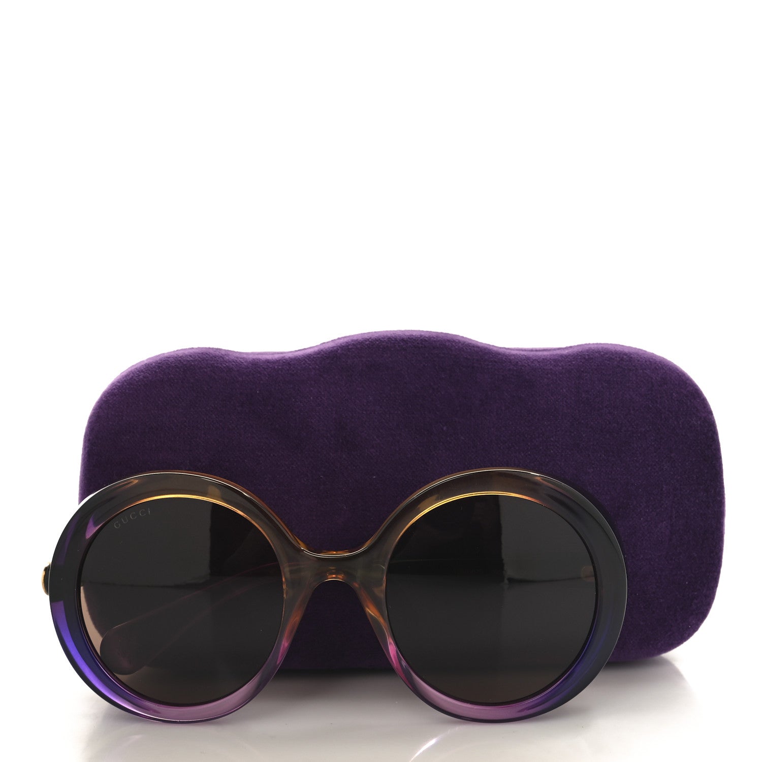 Gucci Acetate Round GG Sunglasses GG0367S Purple 7 of 7
