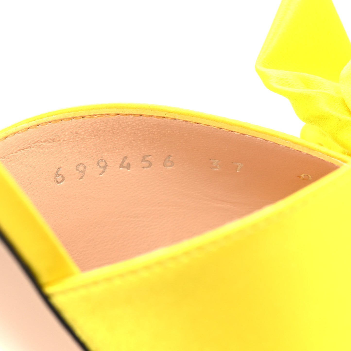 Satin Embellished Shawana High Heel Slide Sandals 37 Shine Yellow