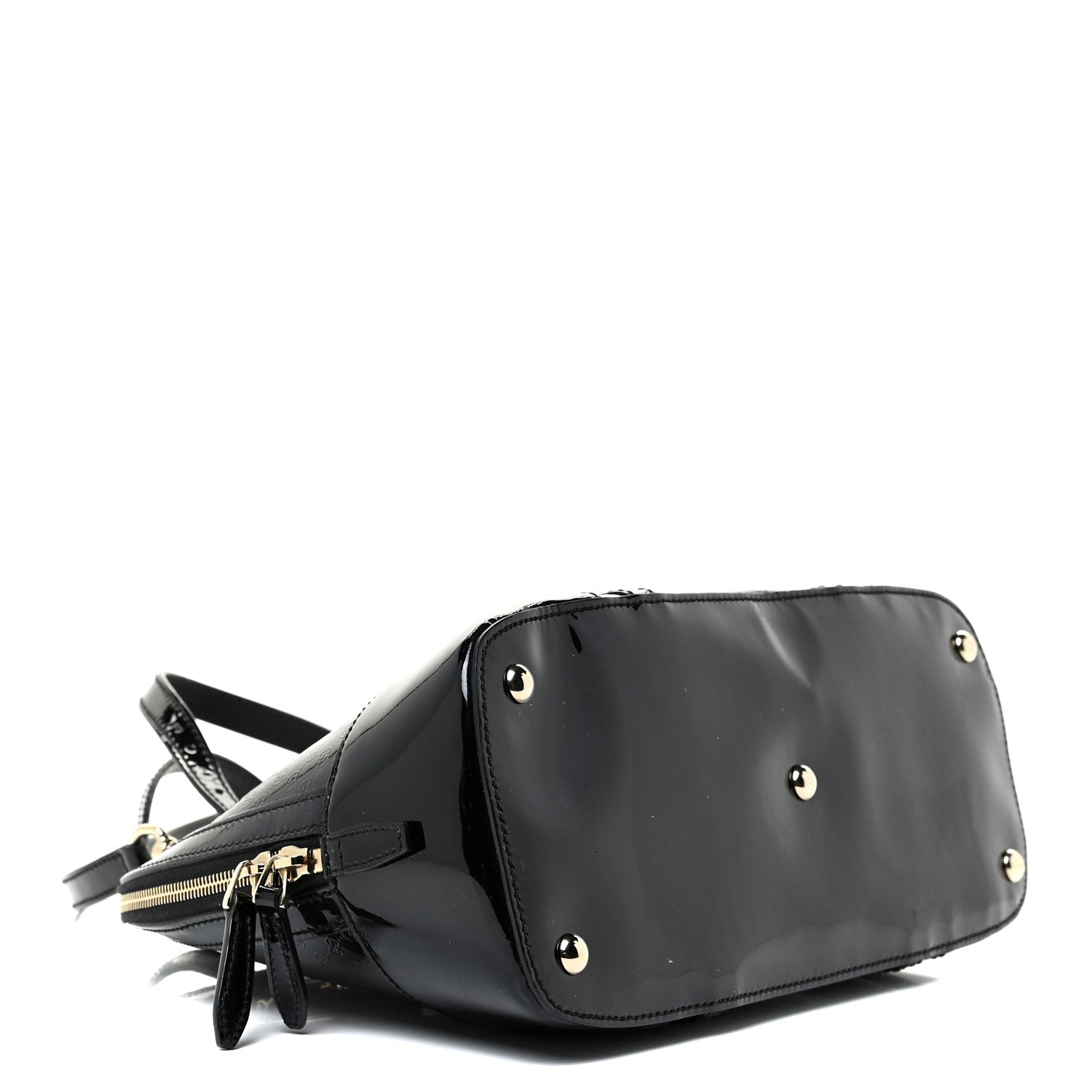 Gucci Patent Microguccissima Small Nice Top Handle Dome Bag Black 4 of 18