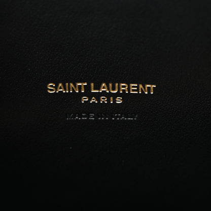 Saint Laurent Calfskin Crocodile Embossed Baby Sac De Jour Black 6 of 10