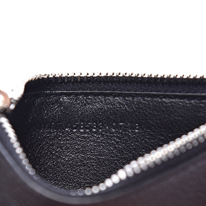 Saint Laurent Grained Calfskin 5 Fragments Zip Pouch Card Holder Black 7 of 8