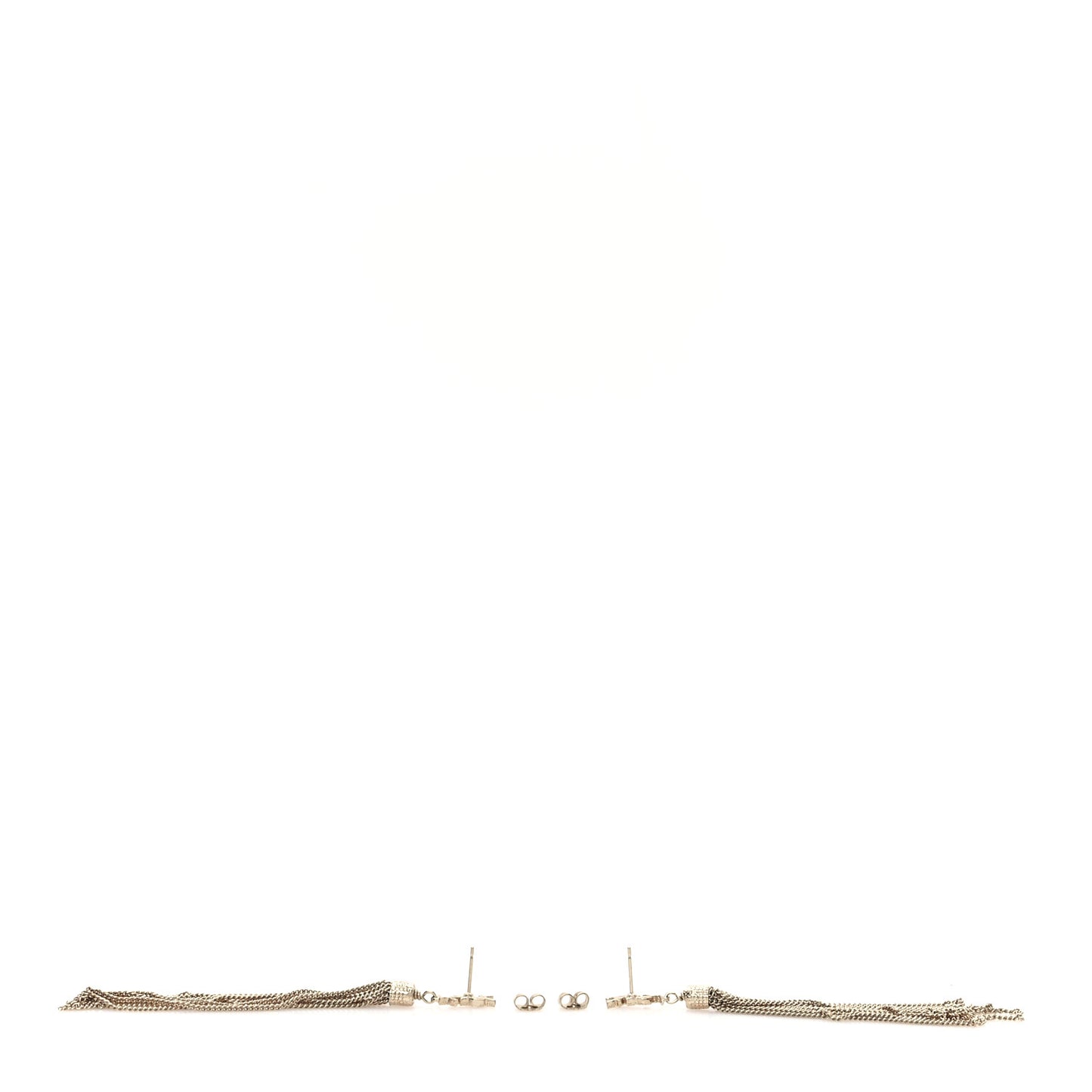 Metal Monogram Loulou Tassel Earrings Gold