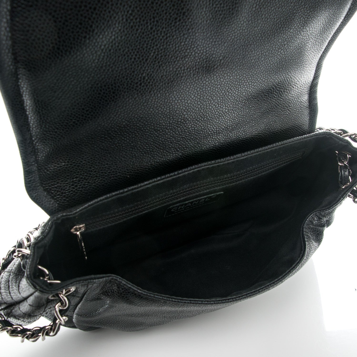 Chanel Caviar Half Moon Large Flap Black 5 of 7
