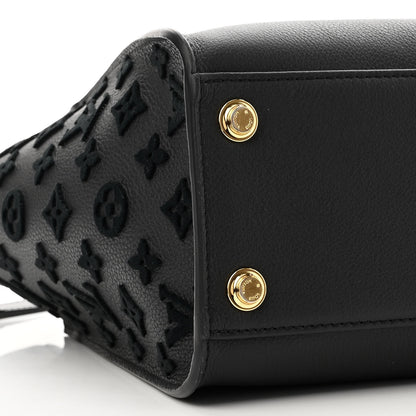 Louis Vuitton Calfskin Monogram Tufting On My Side Black 8 of 9
