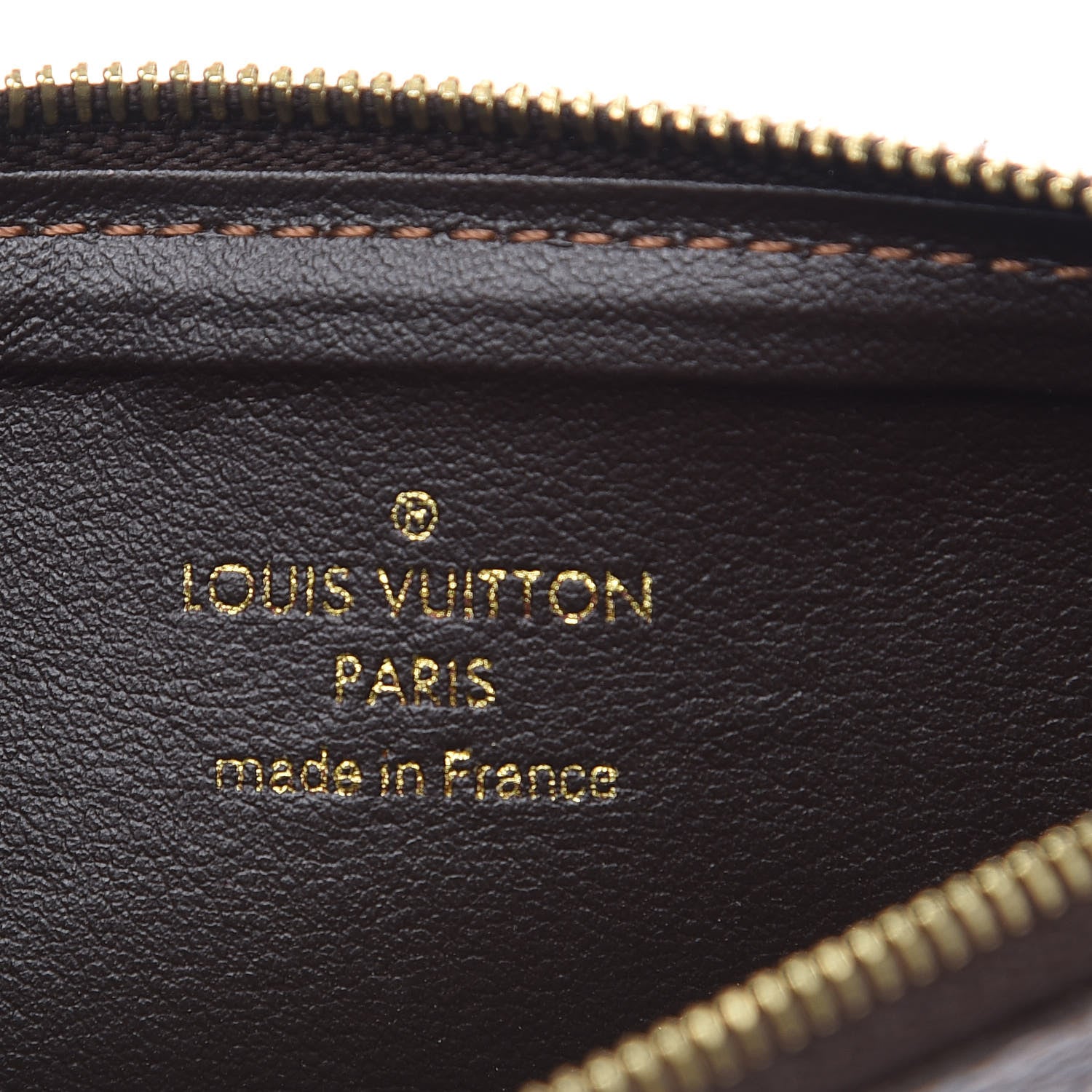 Louis Vuitton Damier Ebene Felicie Chain Wallet Zippered Insert 5 of 5