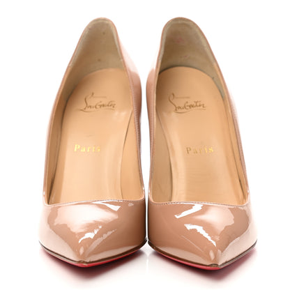 Christian Louboutin Patent Pigalle Follies 100 Pumps 38 Nude 2 of 10