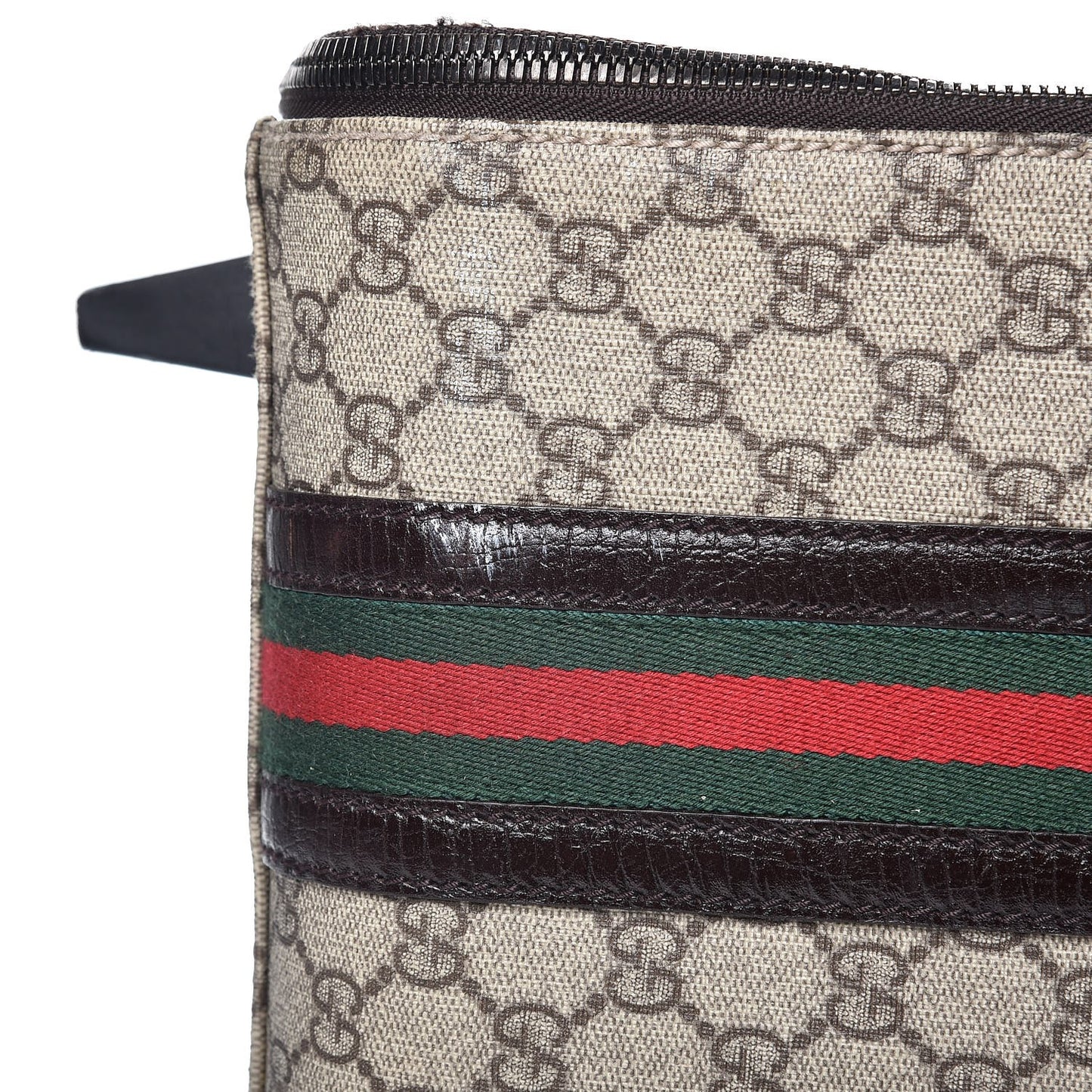 GG Plus Monogram Large Web Trolley Brown