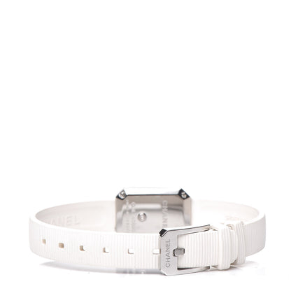 Chanel Stainless Steel Rubber Diamond Bezel Mother of Pearl 16mm Premiere Quartz Watch 4 of 7