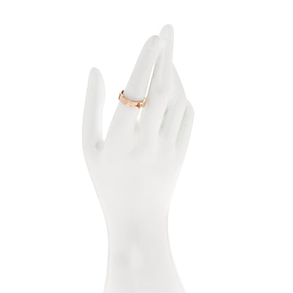 Hermes 18K Rose Gold Diamond PM Kelly Ring 56 7.5 2 of 5