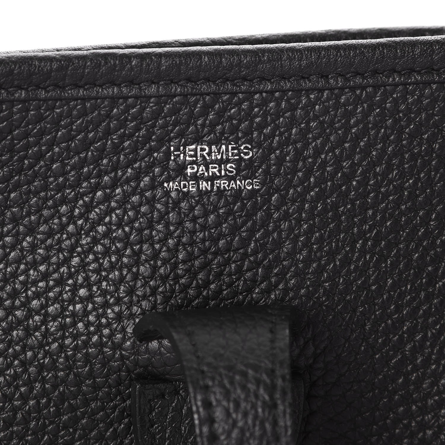 Hermes Taurillon Clemence Evelyne III PM Black 6 of 8