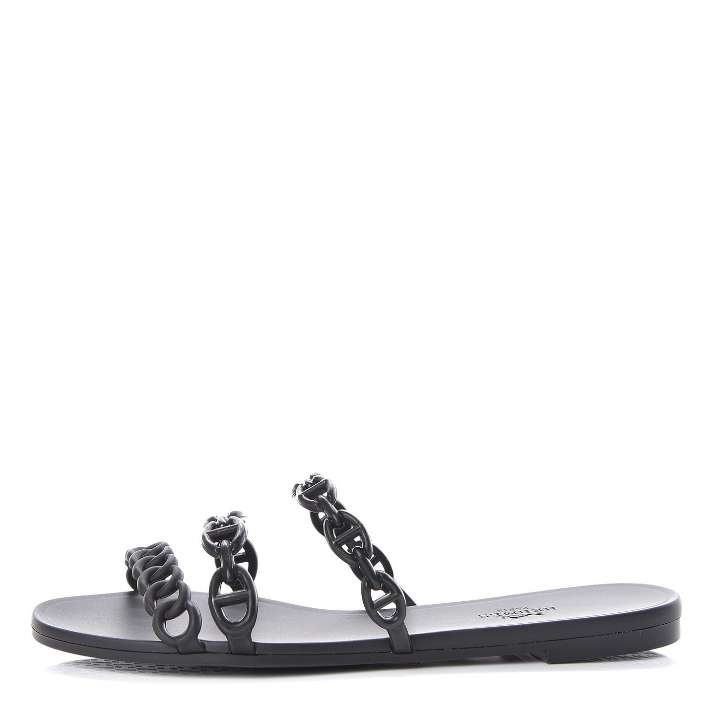 Rubber Chaine d'Ancre Rivage Sandals 36 Black