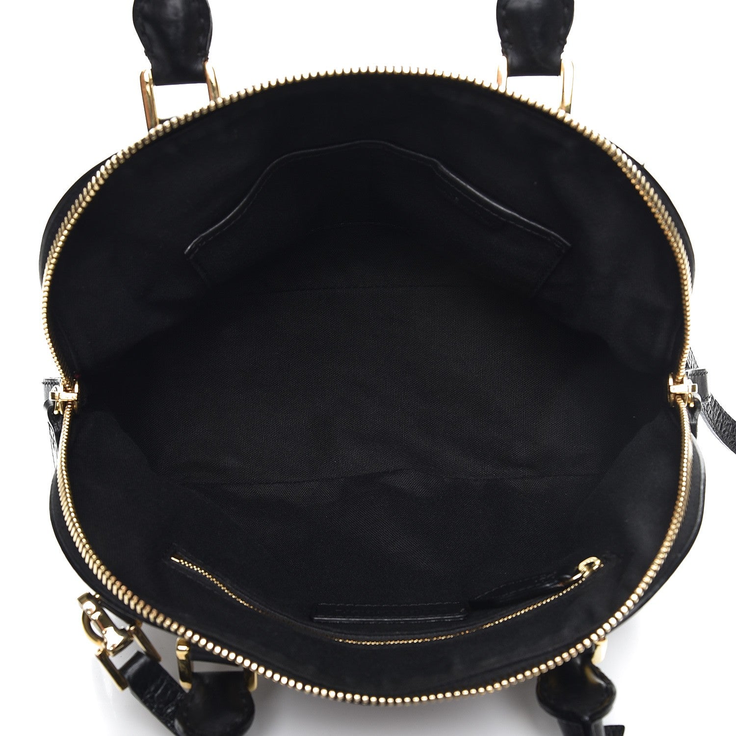 Burberry Bridle Calfskin House Check Small Orchard Bowling Bag Black 6 of 13