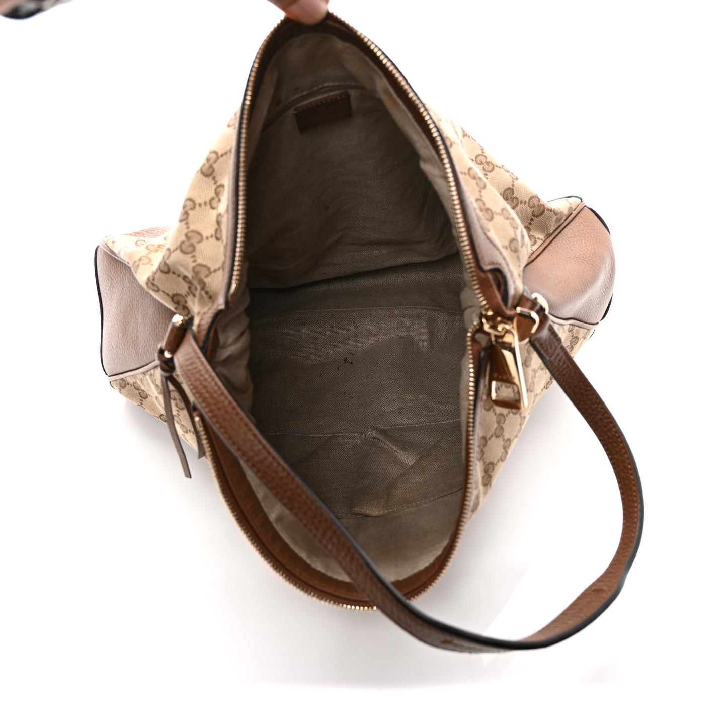 Soft GG Monogram Large Margaux Hobo Brown