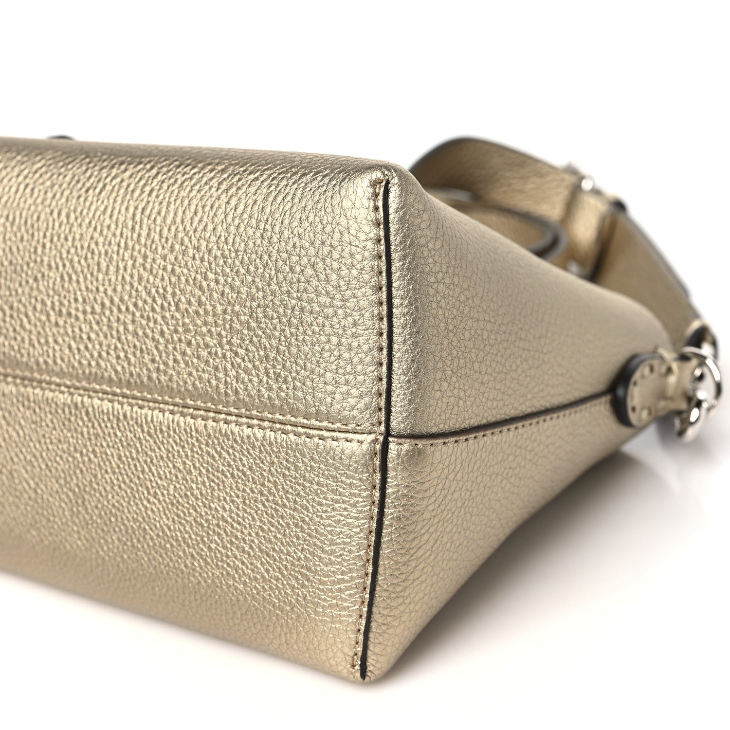 Fendi Cuoio Romano Selleria Medium By The Way Boston Bag Gold 10 of 11