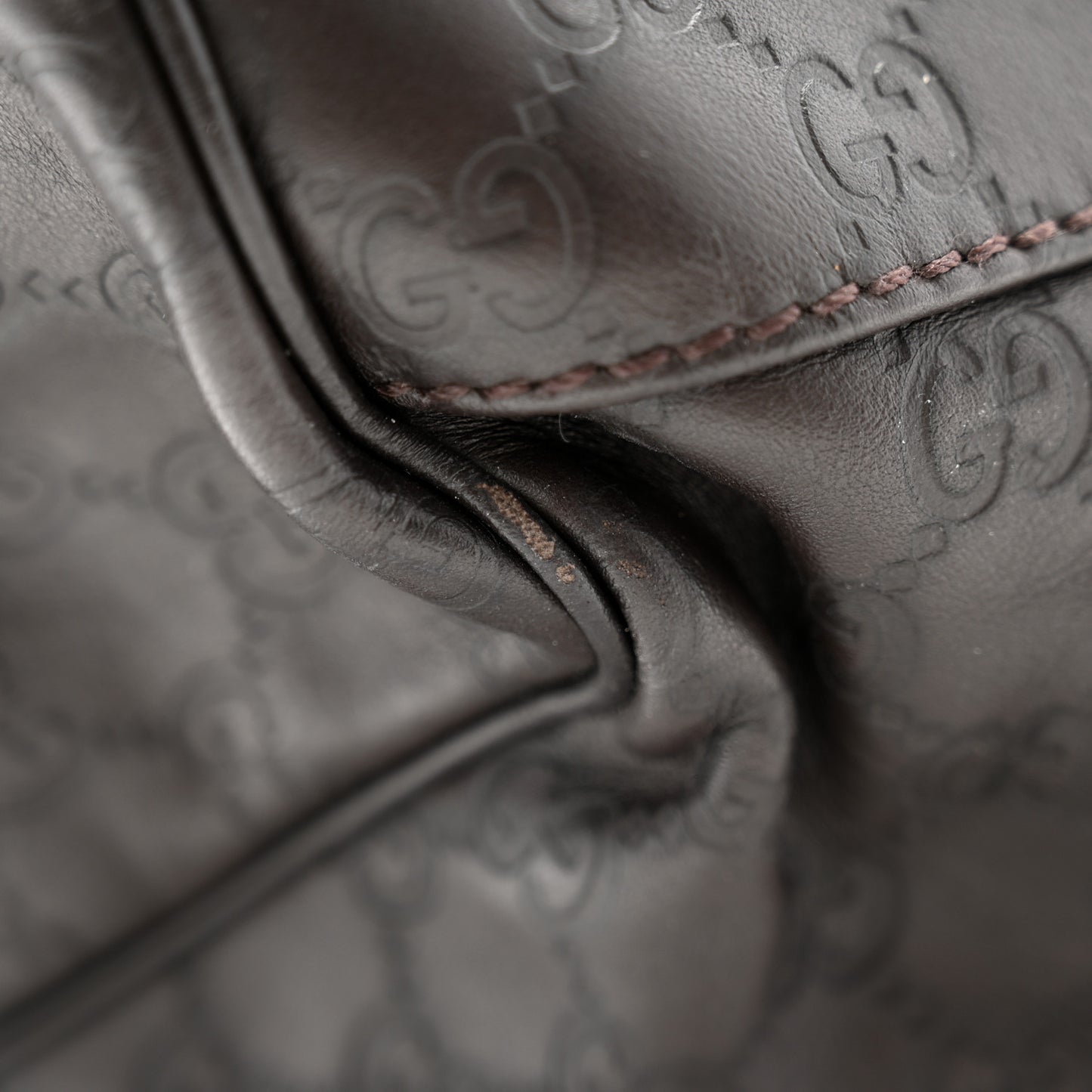 Guccissima Vitello Tender Large Sukey Tote Testa di Moro