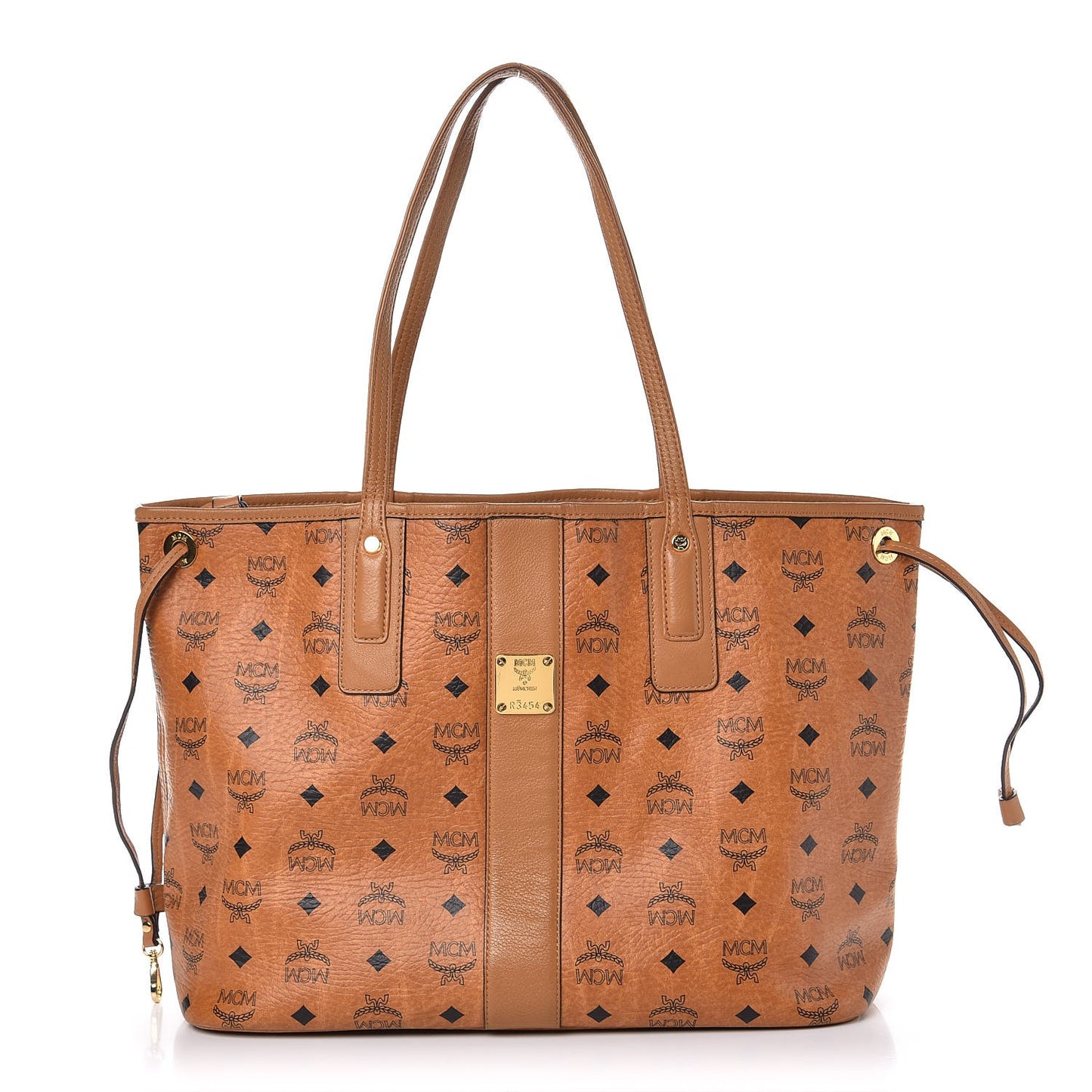 Visetos Liz Reversible Shopper Tote Cognac