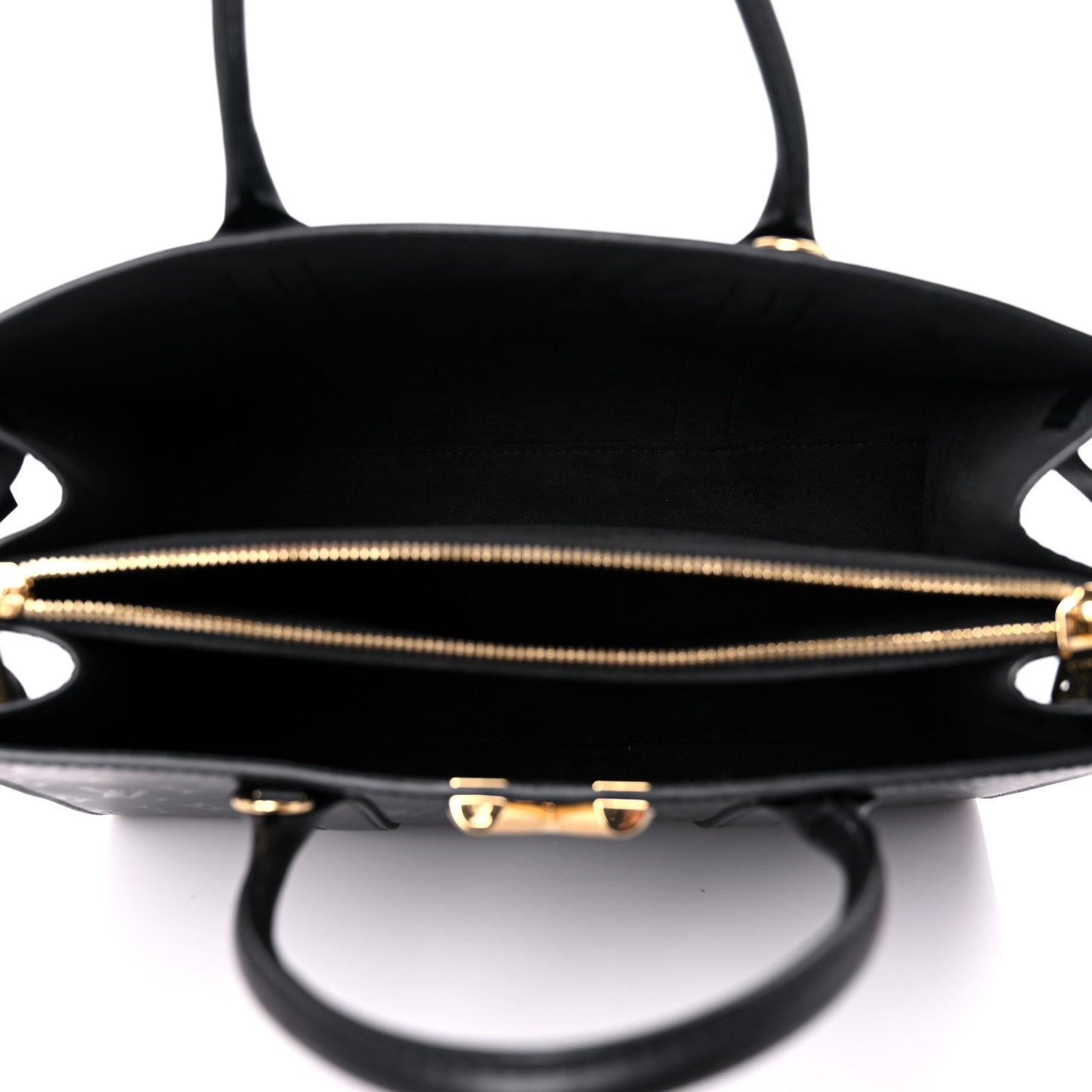 Monogram Cuir Plume Very Tote MM Black