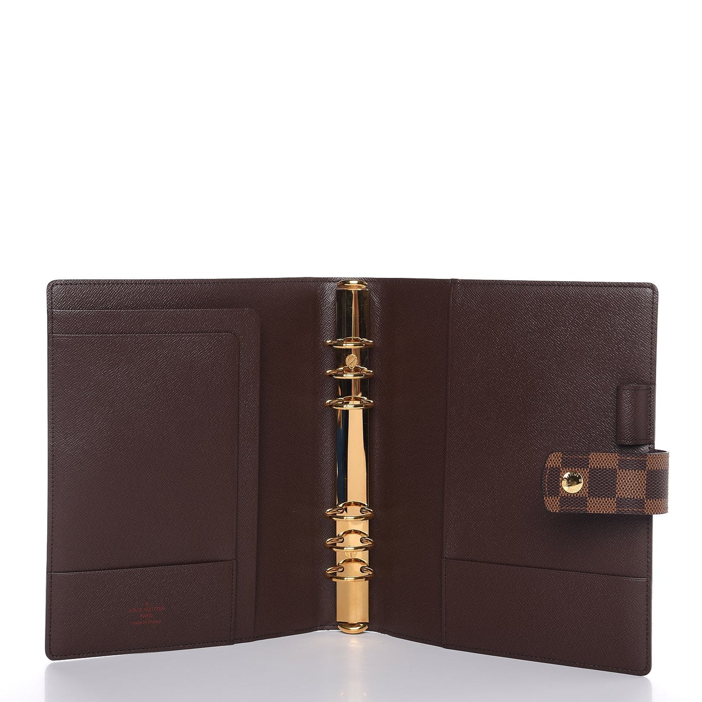 Damier Ebene Large Ring Agenda Cover