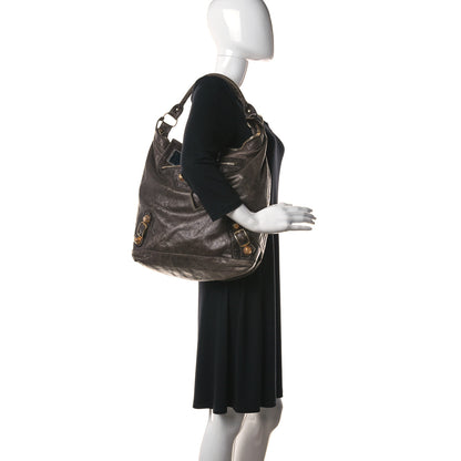 Balenciaga Agneau Giant 21 Gold Hardware Day Hobo Charbon 2 of 32