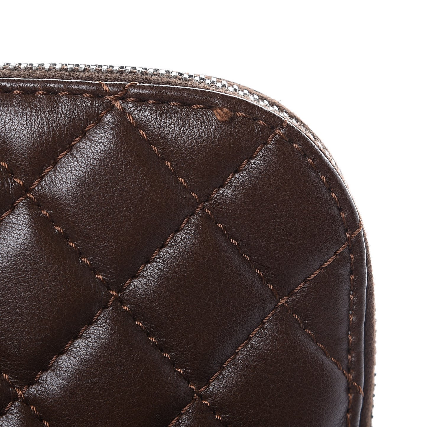 Calfskin Quilted In the Business Tote Brown