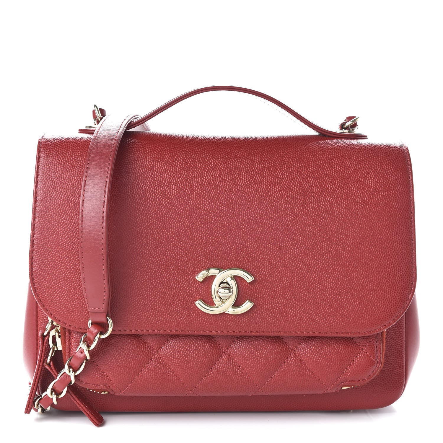 Chanel Caviar Quilted Medium Business Affinity Flap Red 1 of 10