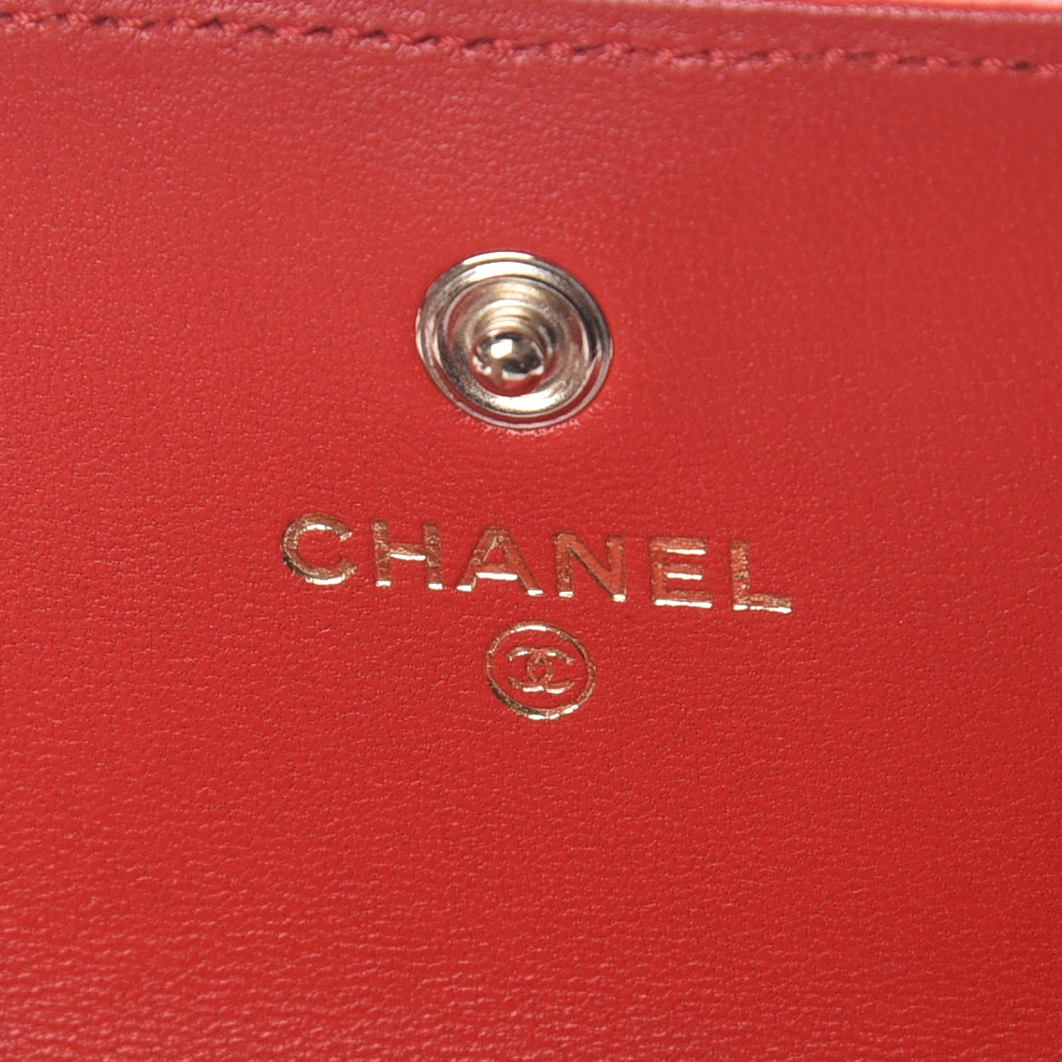 Chanel Lambskin Quilted Boy Flap Wallet Red 8 of 11
