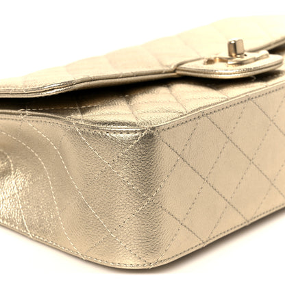 Chanel Metallic Caviar Quilted Medium CC Slide Flap Light Gold 10 of 11