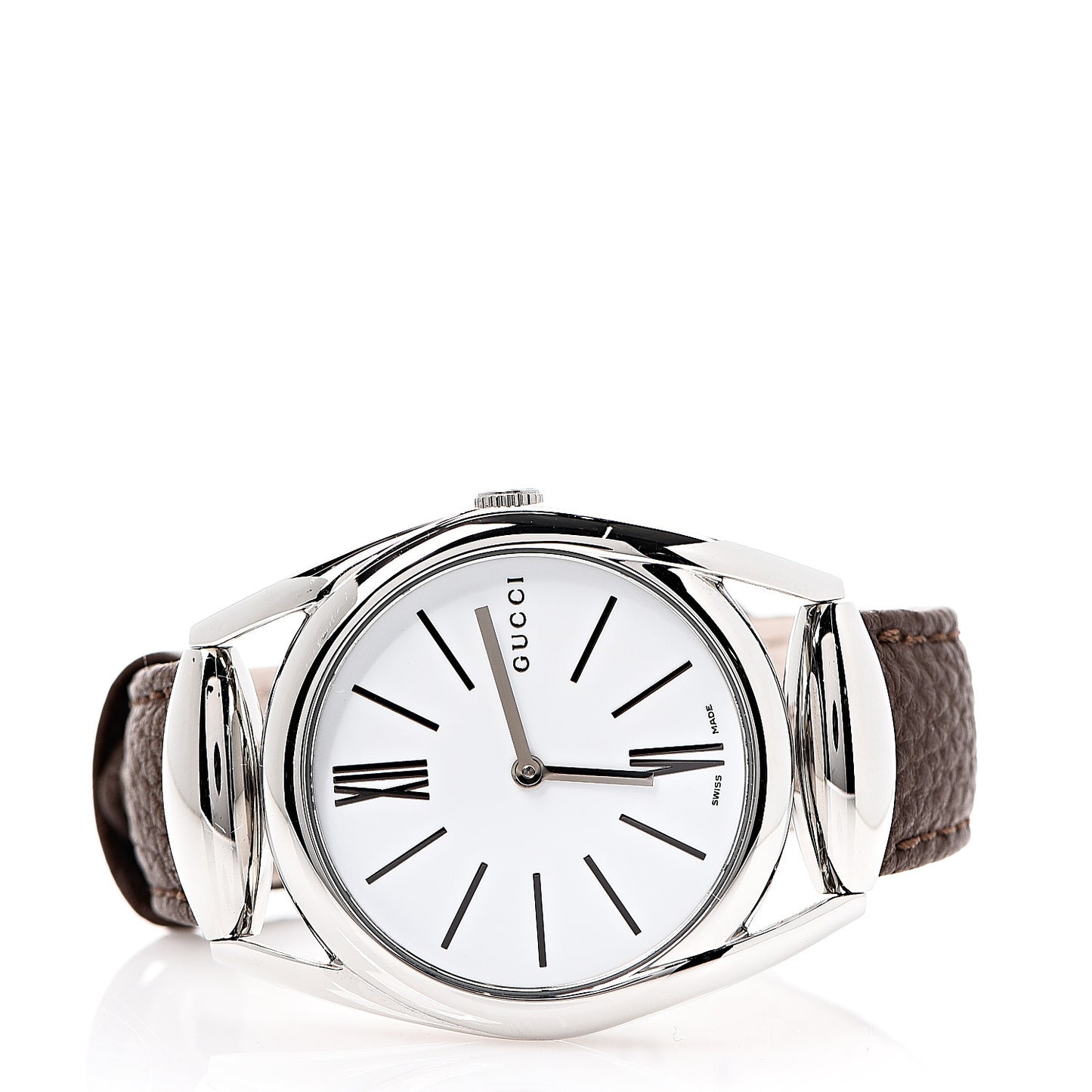 Stainless Steel Calfskin 34mm Horsebit Quartz Watch