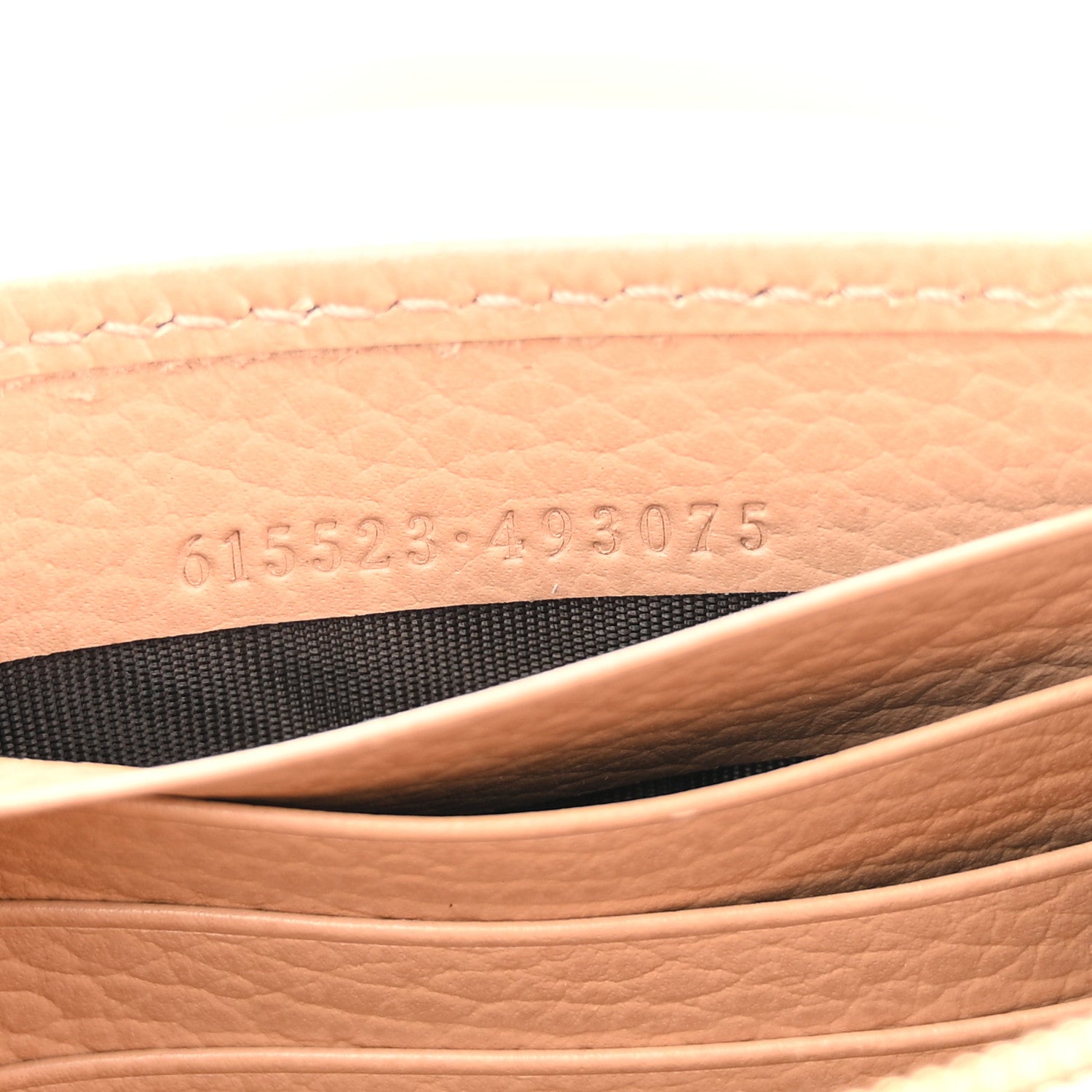Gucci Dollar Calfskin Interlocking G Chain Wallet Camelia 7 of 10