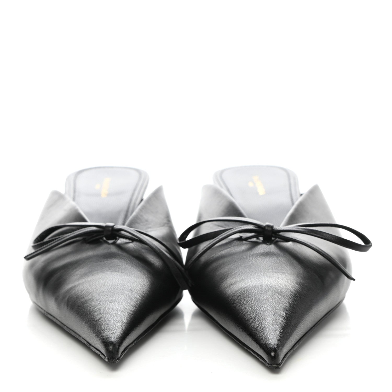 Balenciaga Goatskin Pointed Toe Knife Mules 37 Black 2 of 8
