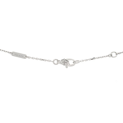 Van Cleef & Arpels 18K White Gold Turquoise Sweet Alhambra Butterfly Pendant Necklace 3 of 3