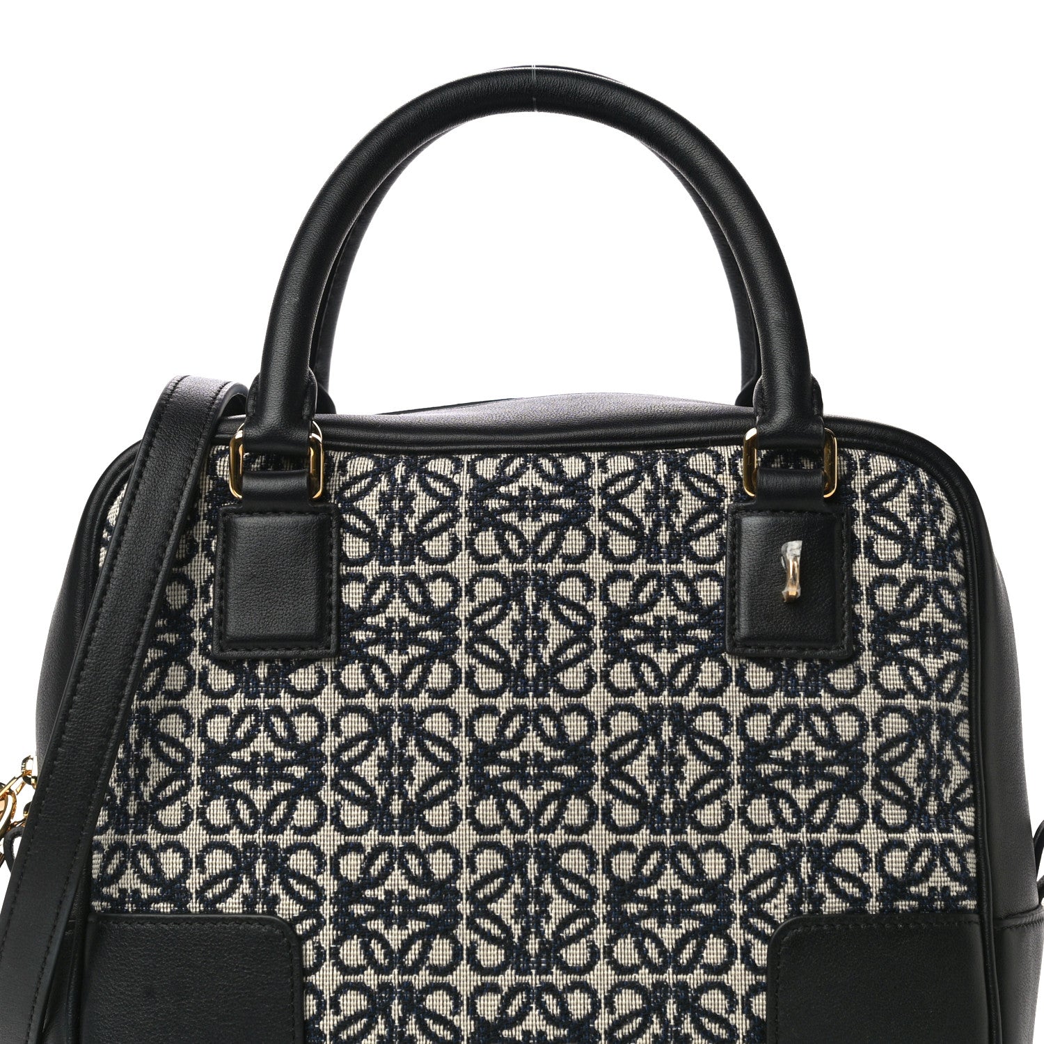 Loewe Jacquard Anagram Calfskin Amazona 19 Black Navy 10 of 17