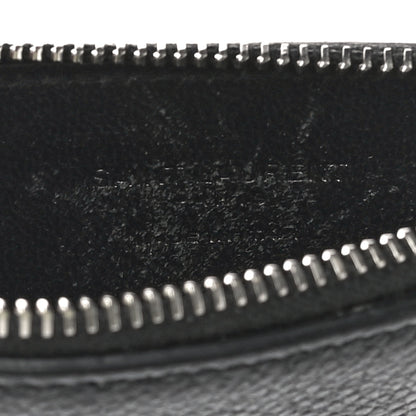 Saint Laurent Grained Calfskin 5 Fragments Zip Pouch Card Holder Black 10 of 10