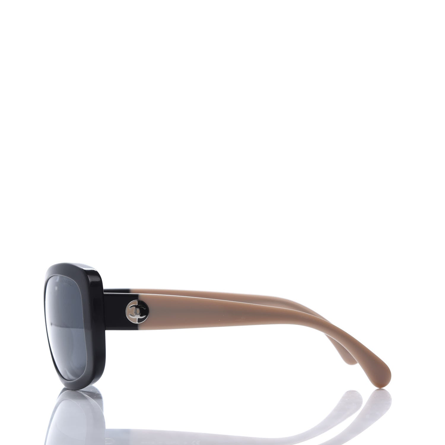 Chanel Acetate CC Sunglasses 5322 Black Beige 3 of 7
