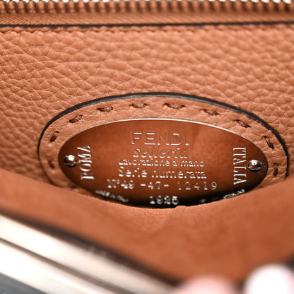 Fendi Cuoio Romano Alcantara Selleria Medium Peekaboo Iconic Satchel Black Mou Fallad 7 of 10