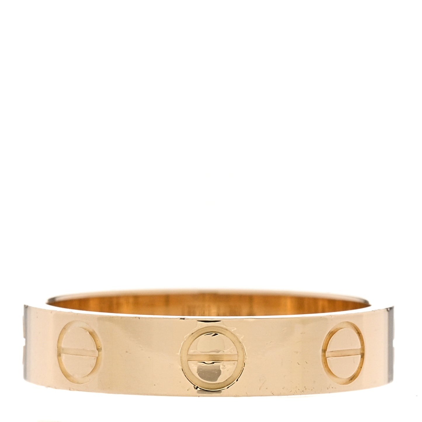 18K Yellow Gold 3.5mm LOVE Wedding Band Ring 47 4