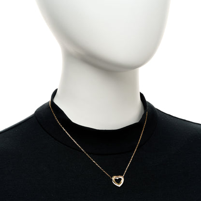 Cartier 18K Pink Yellow White Gold Diamond Trinity Heart Pendant Necklace 2 of 5