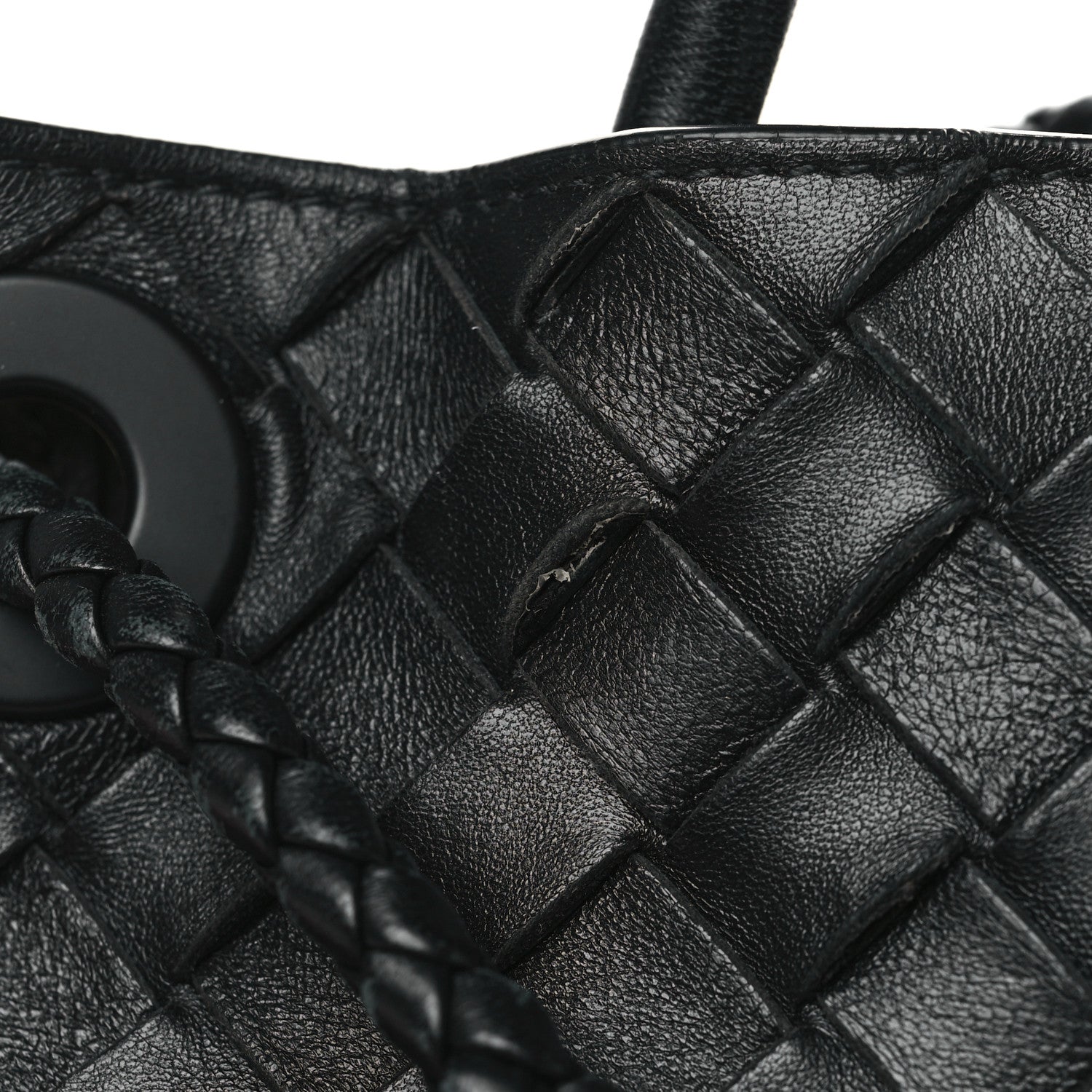 Bottega Veneta Nappa Intrecciato Small Andiamo Shoulder Bag Black 11 of 11
