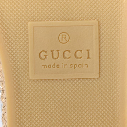 Gucci Metallic Nappa GG Marmont Espadrilles 39 Silver 6 of 10