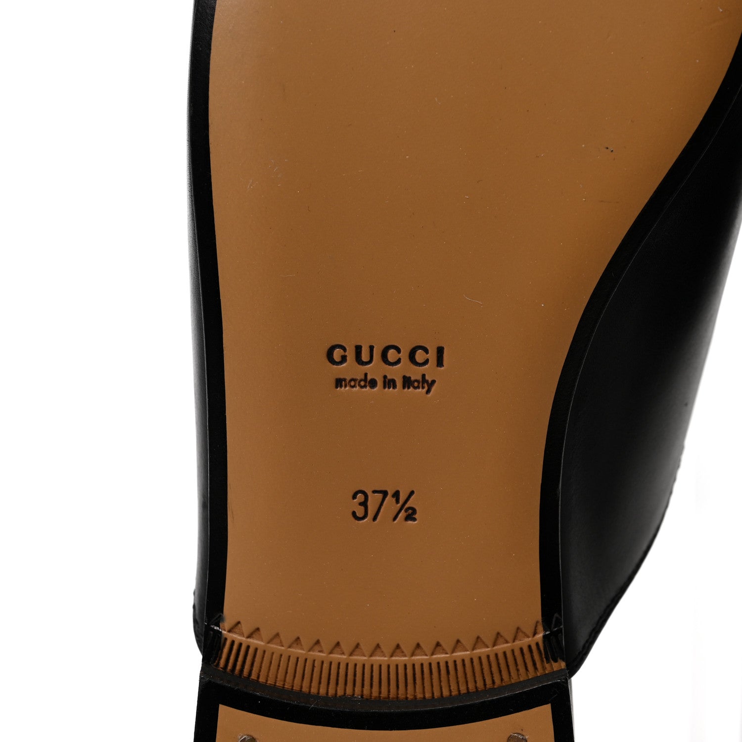 Gucci Calfskin Womens Princetown Slippers 37.5 Black 6 of 9