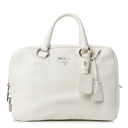 Prada Vitello Daino Satchel Bianco 1 of 15